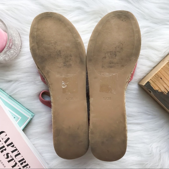 TOPSHOP Wolf Platform Espadrilles Flatform Pink 38 - Picture 7 of 7